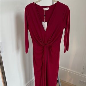 Lovers + Friends Red Bodycon Wrap Dress